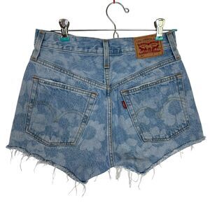 Levi's Denim Floral Jean Cut Off Festival Shorts Women's 24 Button Fly